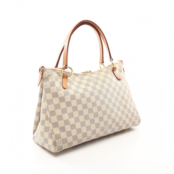 Louis Vuitton Limington Damier Azur Handbag Tote Bag White - Picture 1 of 8